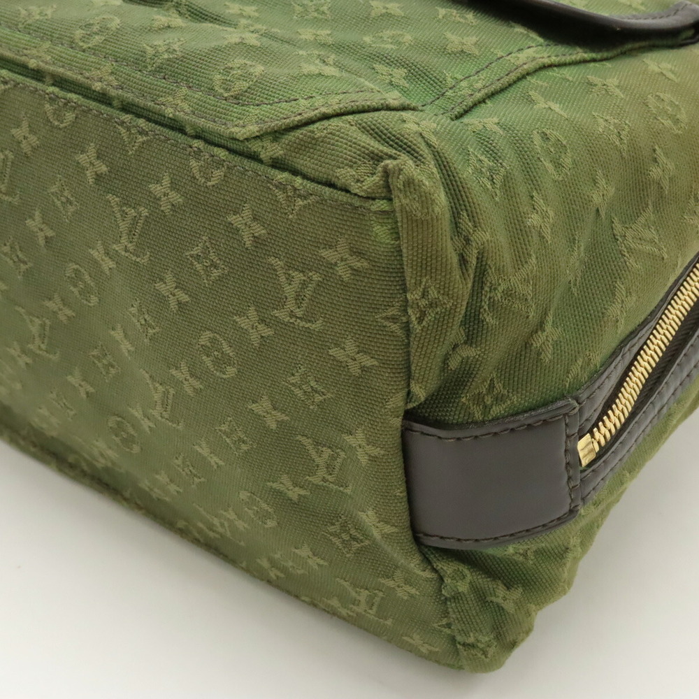 Louis Vuitton Green Mary Khaki Handbag Kate Monogram Tote Bag Sac - Picture 3 of 8